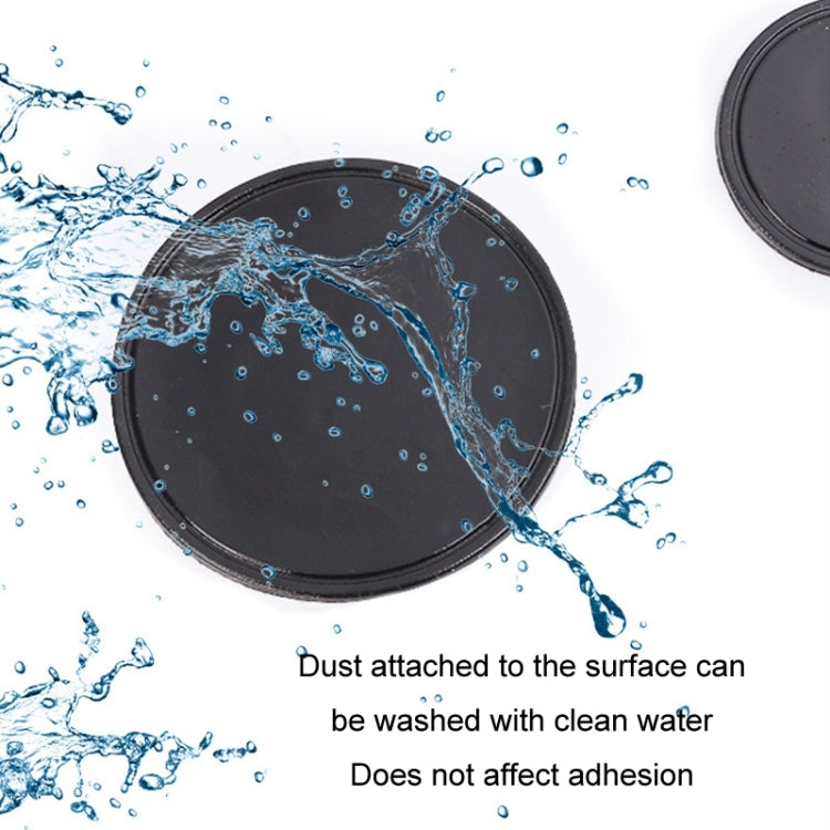 10pcs Vehicle Round Strong Sticky Non-slip PU Mat, 8cm