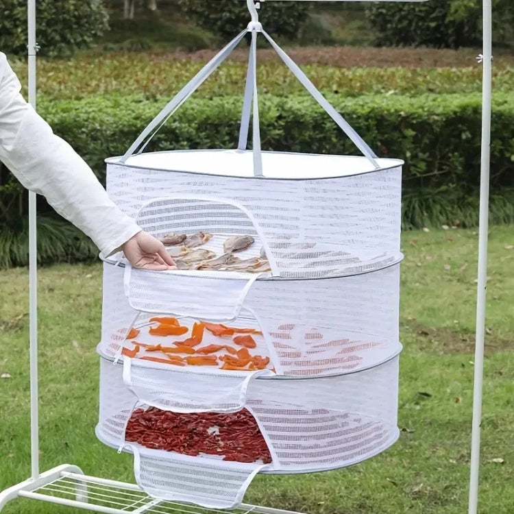 40 x 60cm  Foldable Drying Fishing Vegetables Fish Net Hanging Clothes Drying Storage Shelf, 1 Layer, 2 Layers, 3 Layers