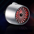 Car Fragrance Super Engine Car Air Conditioning Aroma Diffuser Outlet Ornament, Gray Titanium Red Light, Gray Titanium Blue Light, Bright Silver Red Light, Bright Silver Blue Light, Golden Red Light, Golden Blue Light