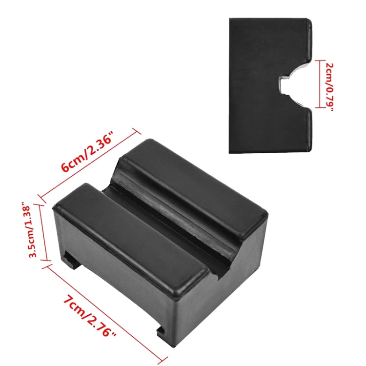 Car Jack Rubber Mat Car Shock Absorbing Cushioning Rubber Gasket, Square Shape