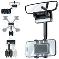 Car Rearview Mirror Phone Holder 360 Degree Rotation Smartphones Stand