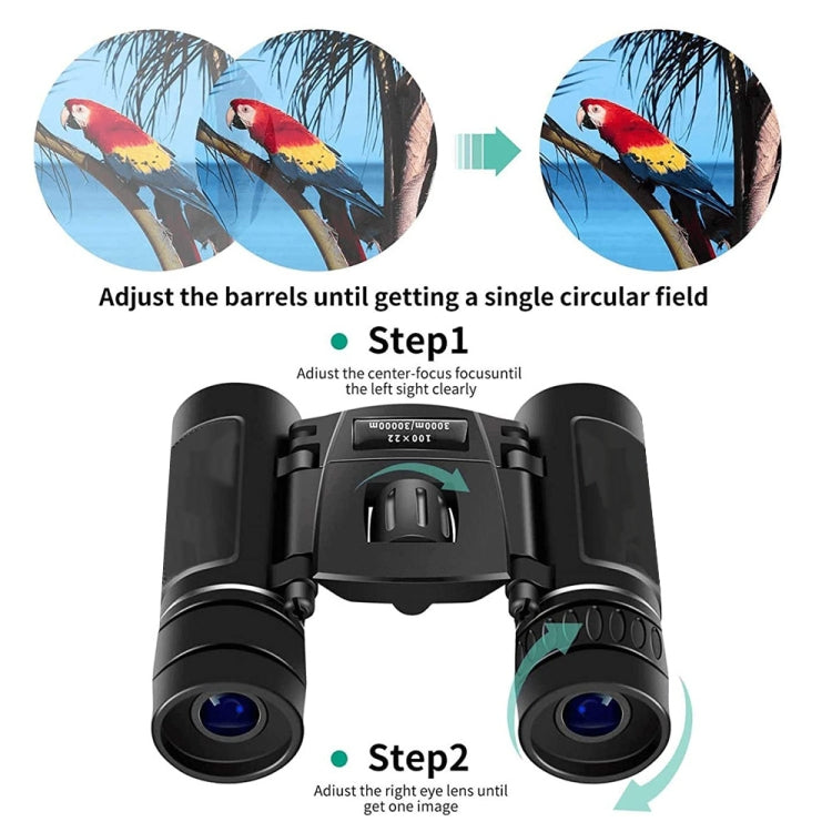 HD Powerful Folding Binoculars for Hunting Outdoor Camping, 200 x 25 Standard, 200 x 25 With Phone Clip, 500 x 25 Standard, 500 x 25 With Phone Clip, 3000 x 22 Standard, 3000 x 22 With Phone Clip