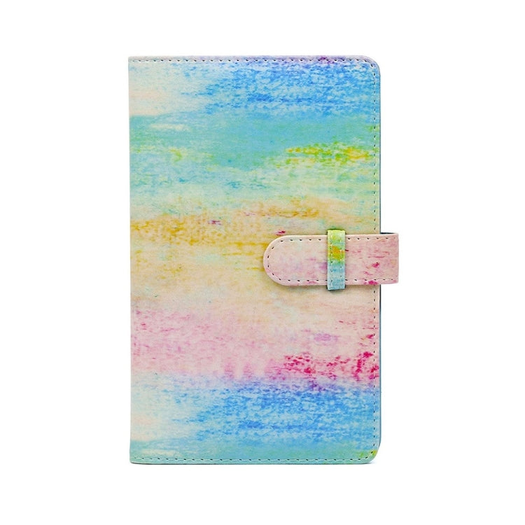 For Polaroid Mini11 3 Inch PU Photo Album Bank Card Stamp Storage Album, Oil Album, Fairy Palm Firebird, Watermelon Pink, Pink Bottom Rose, Blue Bottom Rose