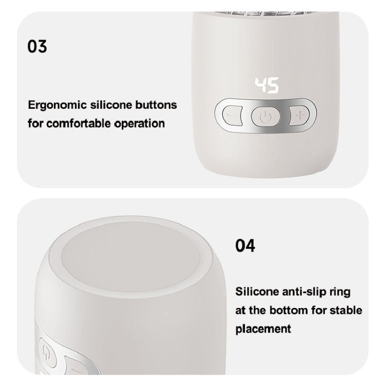 400ml  Wireless Instant Water Warmer Electric Kettle For Baby Formula With 15000 MAh Battery Capacity, 400ml 15000 MAh (Pink)