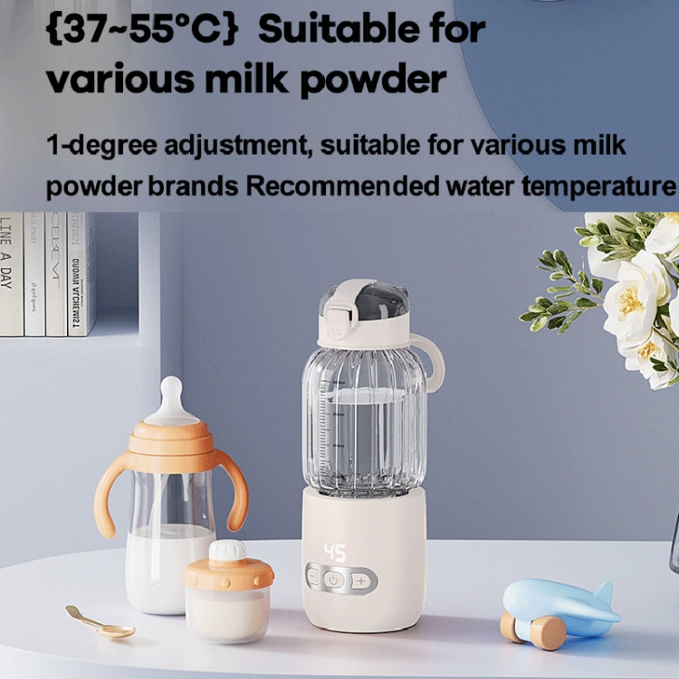 400ml  Wireless Instant Water Warmer Electric Kettle For Baby Formula With 15000 MAh Battery Capacity, 400ml 15000 MAh (Pink)