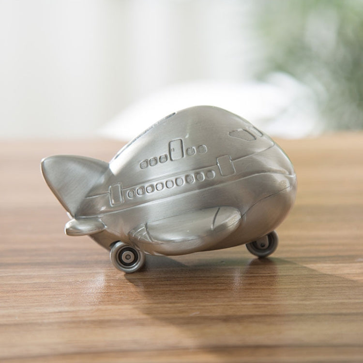 Zinc Alloy Coin Bank Metal Airplane Crafts Children Gifts, Airplane