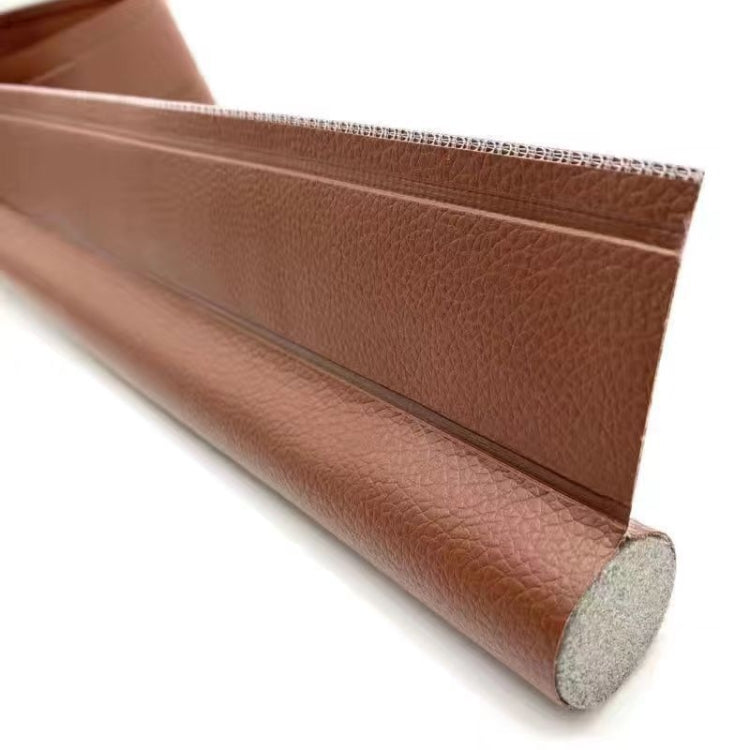 Door Bottom Seal Strip Door Seam Soundproof Windproof Sticker Door Foot Down Gap Self-Adhesive Blocking Strip, Unilateral Brown, Unilateral Black, Unilateral Gray