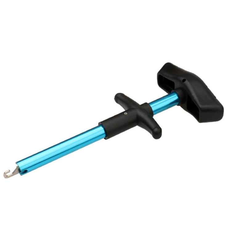Aluminum Alloy Decoupler T-Shaped Fish Hook Remover Sea Fishing Equipment 24 X 7.5cm, Blue, Red, Gray, Blue+ Spring Rope, Red+ Spring Rope, Gray+Spring Rope
