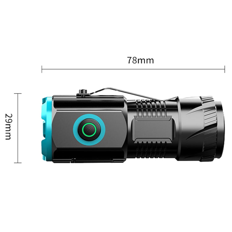 Mini Outdoor Dual Light Source Magnetic Hat Clip Multifunctional Portable Flashlight, X26
