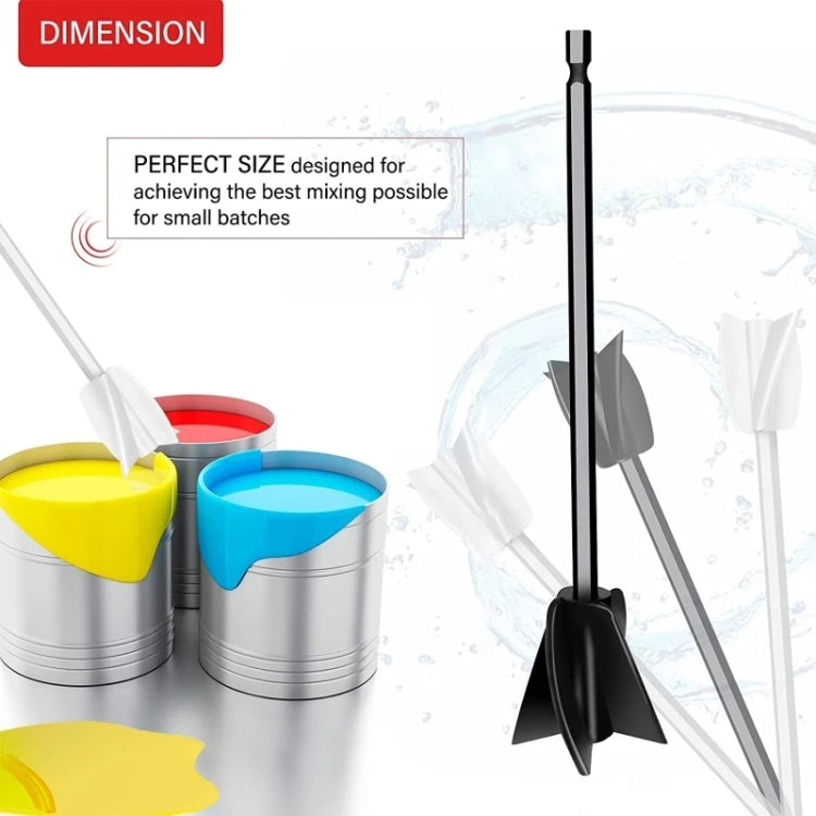 Paint and Resin Epoxy Mixer Paddle Attachment for Drill, Black, White, Red