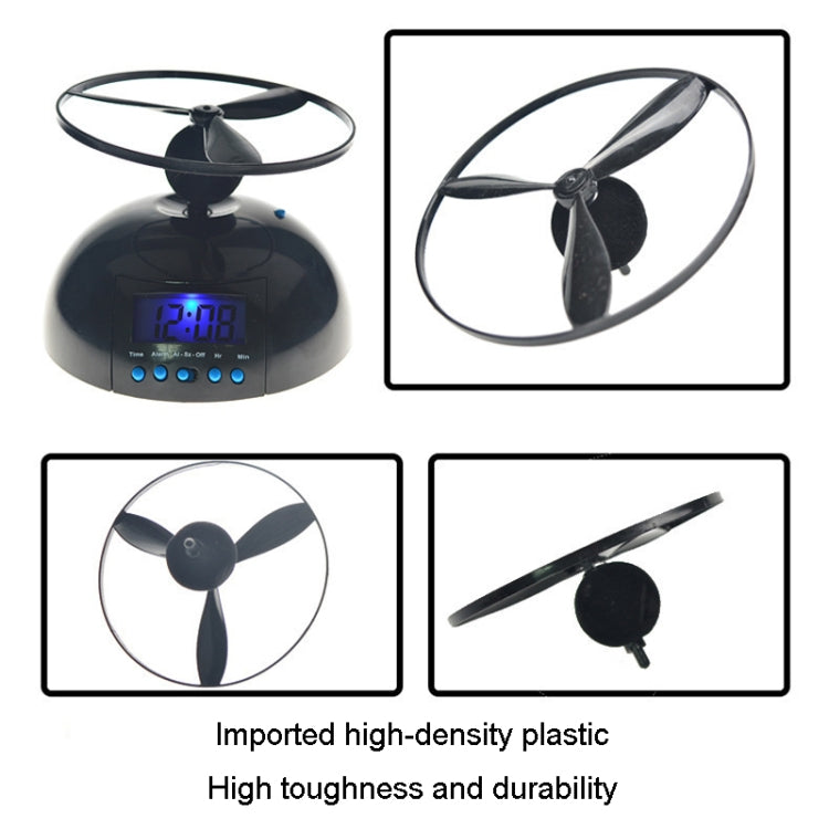 Student Multifunctional LED Flying Alarm Bells Lazy Flying Propeller Digital Alarm Clock