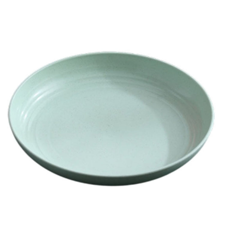 10 inch Wheat Straw Plastic Disk Round House Disk Fruit Plate, 10 inch