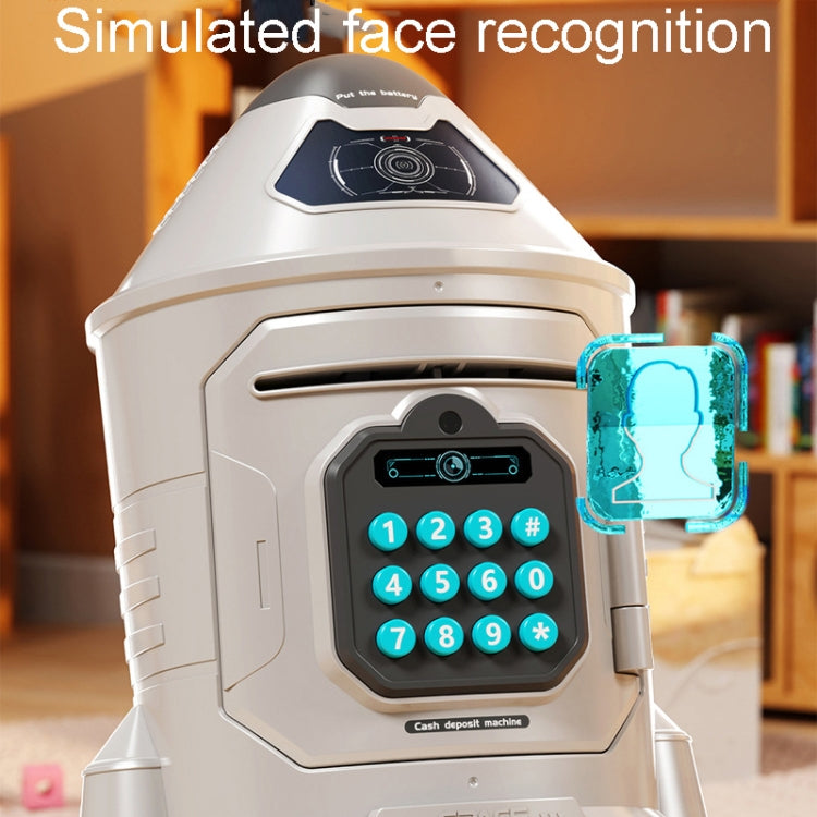 Childrens Astronaut Code Money Bank Cartoon Space Rocket Money Box Toys, Rocket