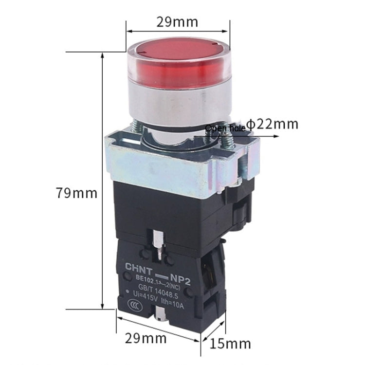 Pushbutton Switches With LED Light Silver Alloy Contact Push Button, CHINT NP2-BW3463/24V 2 NO, CHINT NP2-BW3462/220V 1 NC, CHINT NP2-BW3463/220V 2 NO, CHINT NP2-BW3361/24V 1 NO, CHINT NP2-BW3363/24V 2 NO, CHINT NP2-BW3361/220V 1 NO                    ...