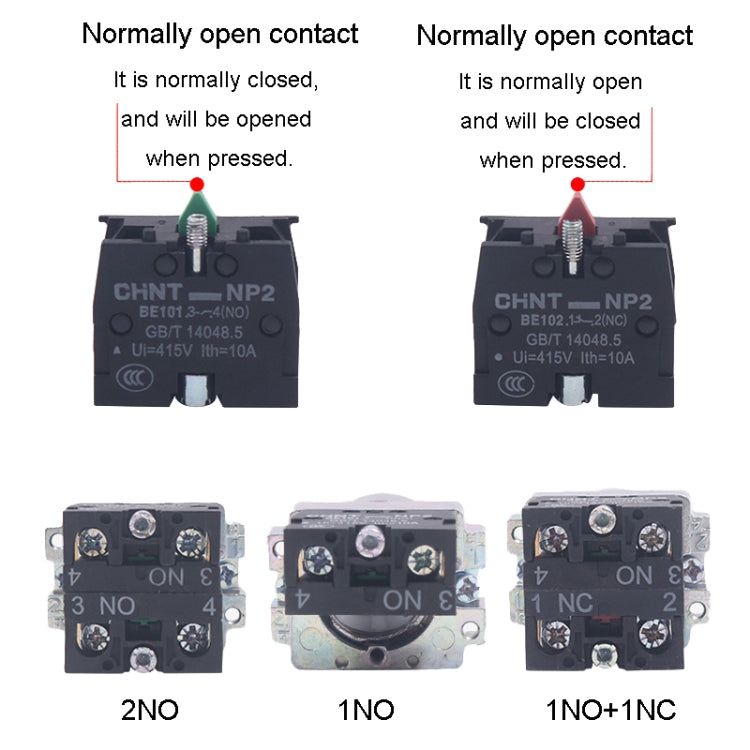 Power Transfer Switch Short Handle Master Knob 22mm, CHINT NP2-BD21 2 Gear Self-locking 1NO, CHINT NP2-BD25 2 Gear Self-locking 1NO+1NC, CHINT NP2-BD23 2 Gear Self-locking 2NO, CHINT NP2-BD33 3 Gear Self-locking 2NO                                     ...