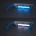 SAD Light Therapy Glasses Wearable UV-Free Blue & Red LED Light Therapy Lamp, English Version, Japanese Version