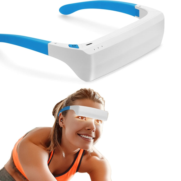 SAD Light Therapy Glasses Wearable UV-Free Blue & Red LED Light Therapy Lamp, English Version, Japanese Version