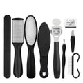 10 In 1 Foot File Clean Tool Kit Foot Care Pedicure Tools Set, 10 In 1
