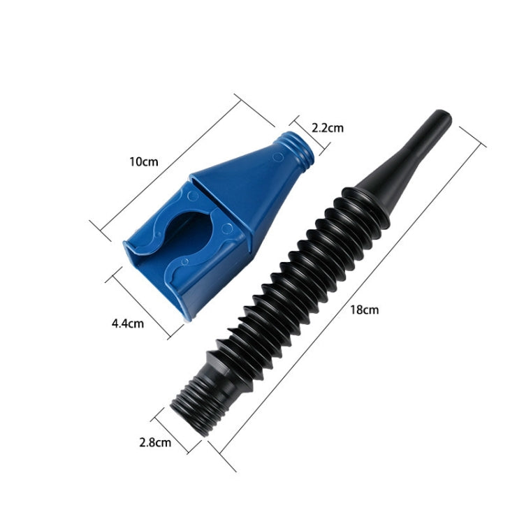 5pcs Plastic Refueling Funnel Portable Folding Telescopic Hose Hands-Free Bayonet