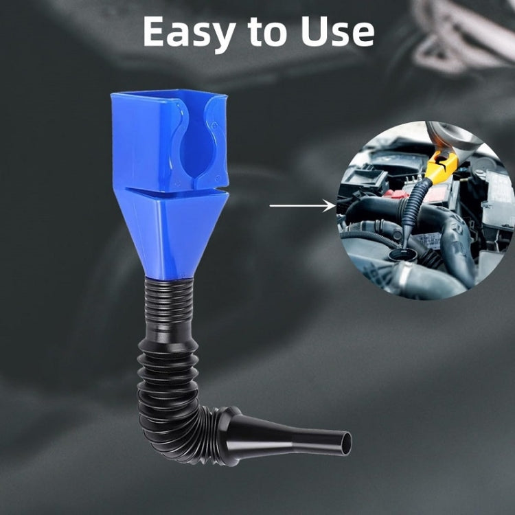 5pcs Plastic Refueling Funnel Portable Folding Telescopic Hose Hands-Free Bayonet