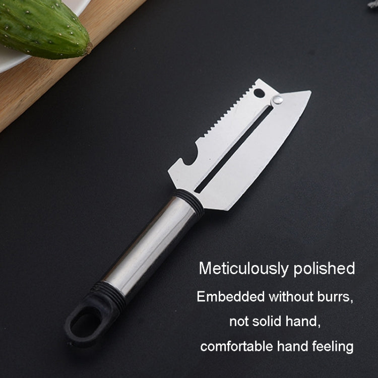 Multifunctional Stainless Steel Paring Knife Household Fruit And Vegetable Scraper Bottle Opener