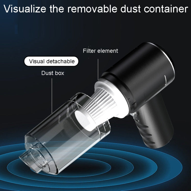 Automotive Household Small Vacuum Cleaner Car USB Charging Powerful Cleaning Tool, F6001