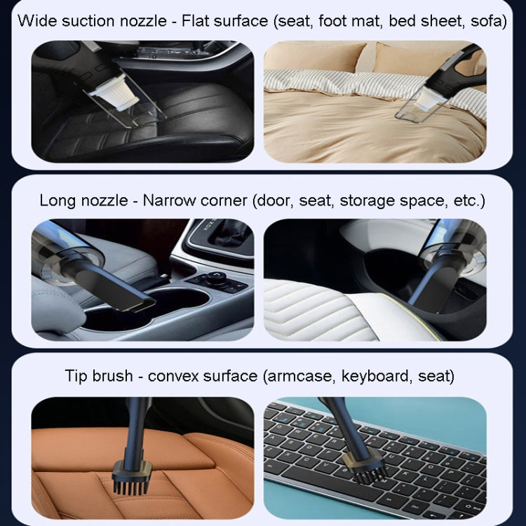 Small Handheld Car Dustbuster Vacuum Cleaner With Powerful Suction For Car And Home, Rechargeable