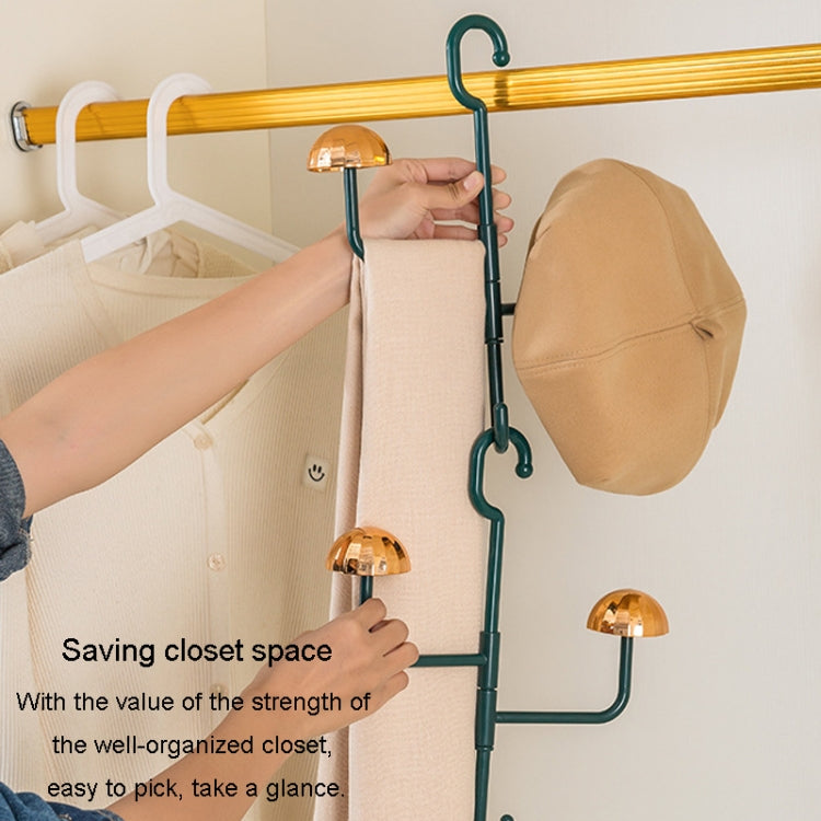 Mushroom Swivel Clothes Hat Rack No Punch No Trace Hooks Home Multifunctional Scarf Bag Storage Rack