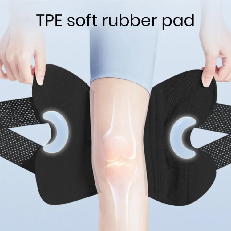 Sixth Generation Breathable Sports Knee Pad Adjustable Outdoor Running Hiking Patella Strap, M, L, XL, XXL