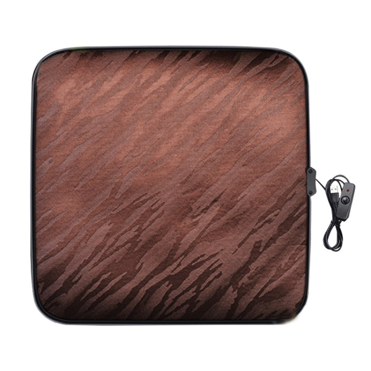 5V Car USB Interface Electric Heating Seat Cushion, Coffee, Gray, Black, Classic Black