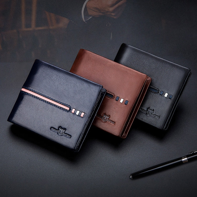 BULL CAPTAIN 0200 Large-capacity First-layer Cowhide Multi-card Slot Wallet RFID Anti-theft Card Holder