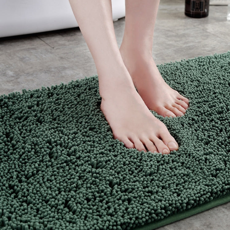Bedroom Doorway Fine Chenille Absorbent Floor Mat Bathtub Mat Bathroom Non-Slip Foot Mat, 50x80cm, 40x60cm