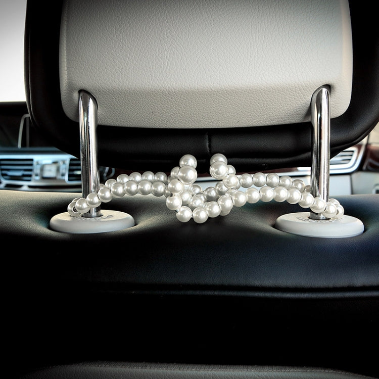 Stainless Steel Pearl Multifunctional Car Seat Back Hook