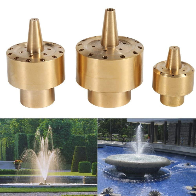 All Brass Flower Column Nozzle Inner Wire Garden Water Features Landscape Fountain Nozzle, 2 Points, DN15 4 Points, DN20 6 Points, DN25 1 inch, DN40 1.5 inch, DN50 2 inch