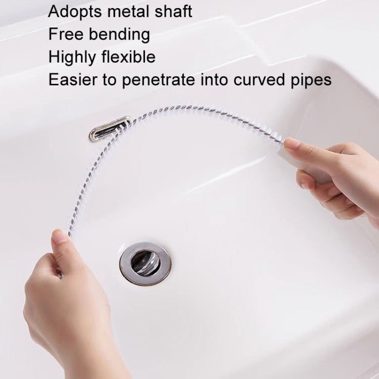 4pcs Pipe Brush Household Hair Cleaning Anti-Blockage Cleaning Rod Multi-Function Drainage Tools