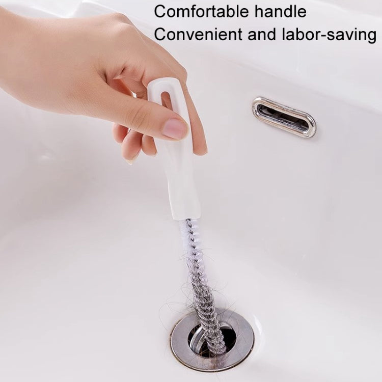 4pcs Pipe Brush Household Hair Cleaning Anti-Blockage Cleaning Rod Multi-Function Drainage Tools