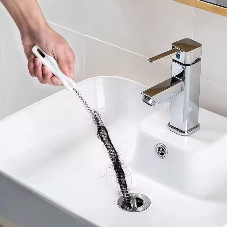 4pcs Pipe Brush Household Hair Cleaning Anti-Blockage Cleaning Rod Multi-Function Drainage Tools
