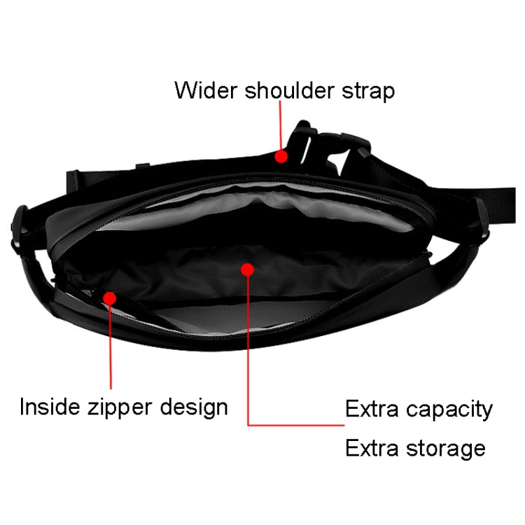 Bluetooth APP Oxford Cloth LED Pocket Outdoor Riding Color LED Waist Bag