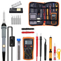 19 in 1 60W Adjustable Temperature Soldering Iron Multimeter Tool Set, Gray EU Plug, Gray US Plug, Blue EU Plug, Blue US Plug