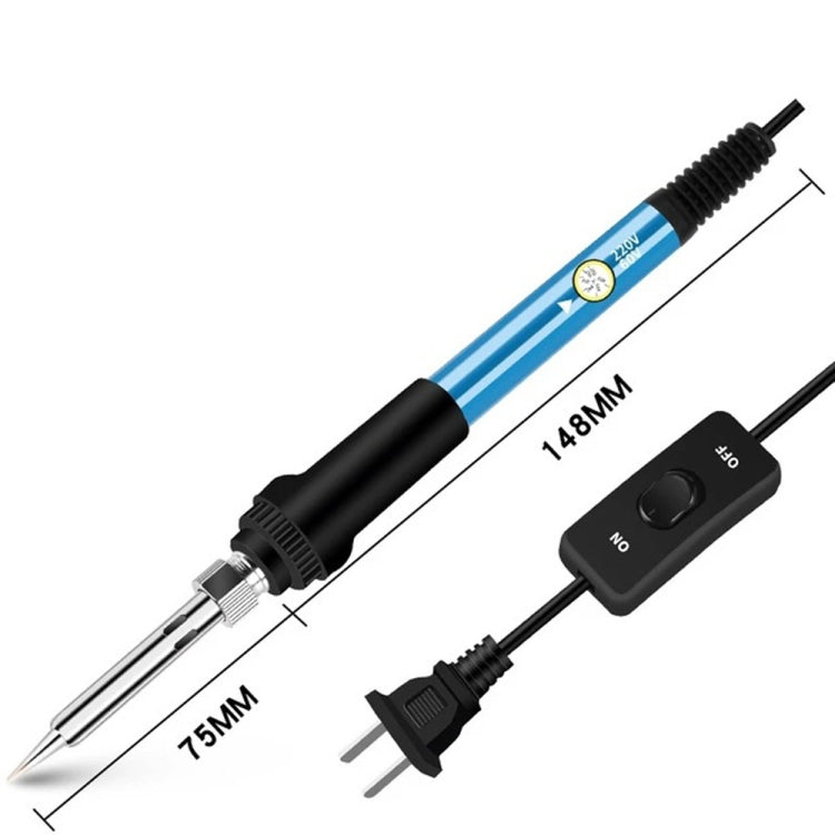 19 in 1 60W Adjustable Temperature Soldering Iron Multimeter Tool Set, Gray EU Plug, Gray US Plug, Blue EU Plug, Blue US Plug