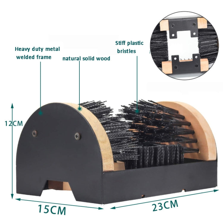 Nylon Silk Boot Brush Outdoor Shoe Cleaner & Scraper Brush, Heavy Duty Boot Scraper Brush