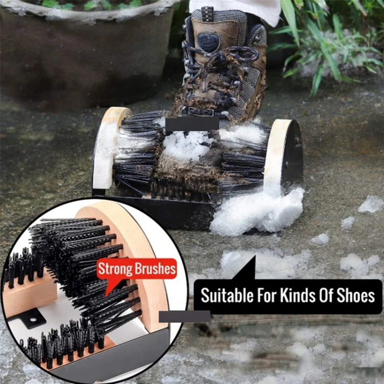 Nylon Silk Boot Brush Outdoor Shoe Cleaner & Scraper Brush, Heavy Duty Boot Scraper Brush