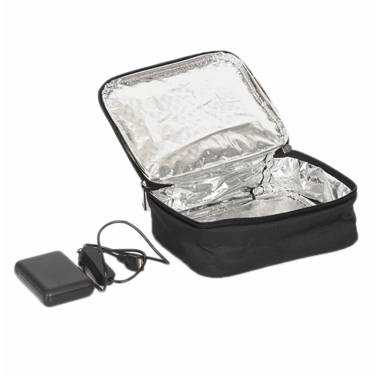 USB Heated Lunch Box Bag Outdoor Bento Thermal Bag