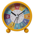 Children Educational Alarm Clock Desktop Mute Small Clock With Night Light, Yellow, Blue, Pink, White B, Blue B, Pink B