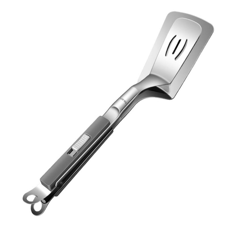 Kacheeg Stainless Steel Fish Spatula With Lock Kitchen Grill Scoop Steak Scraper Food Holder