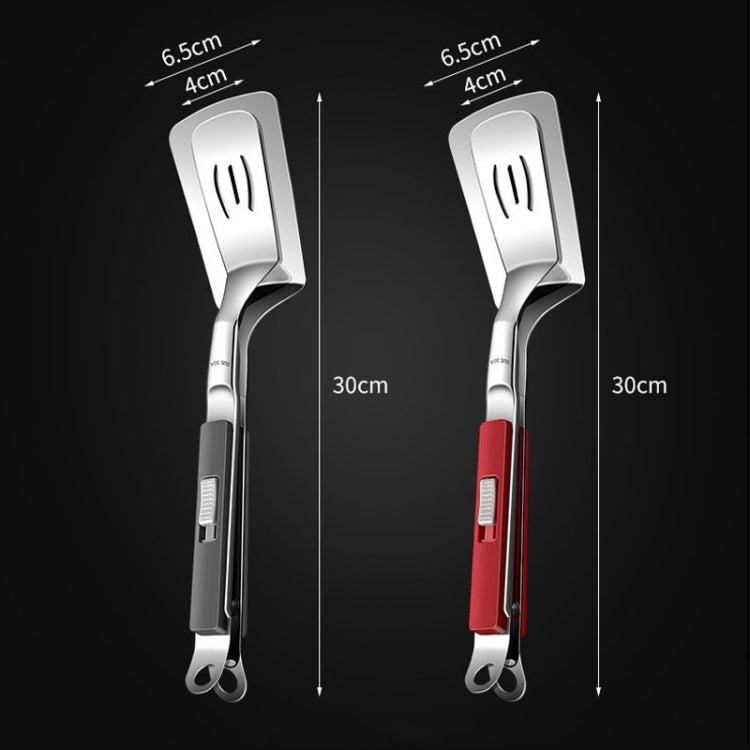 Kacheeg Stainless Steel Fish Spatula With Lock Kitchen Grill Scoop Steak Scraper Food Holder