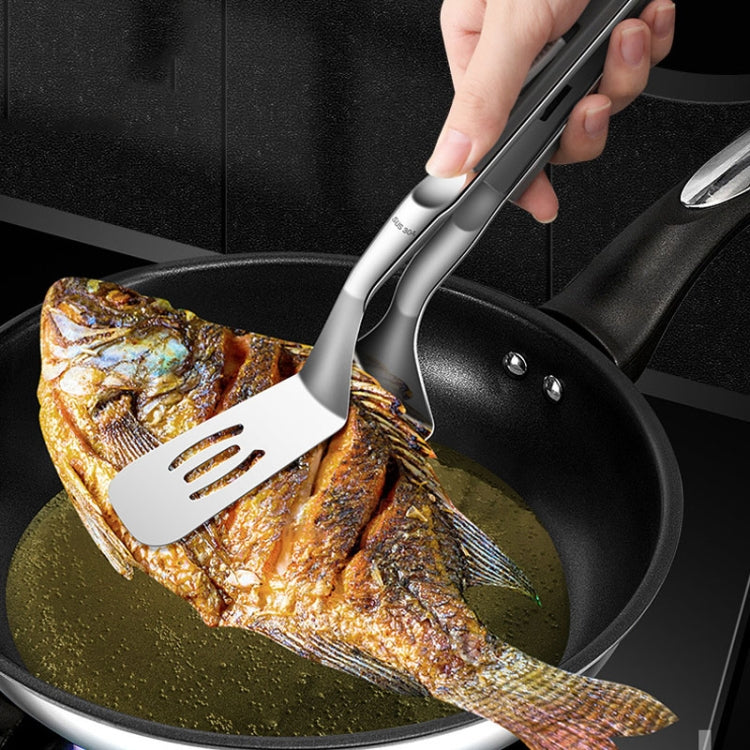 Kacheeg Stainless Steel Fish Spatula With Lock Kitchen Grill Scoop Steak Scraper Food Holder