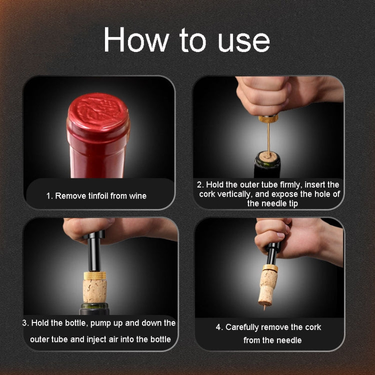 Kacheeg Pneumatic Wine Bottle Opener Household Portable Bottle Launcher