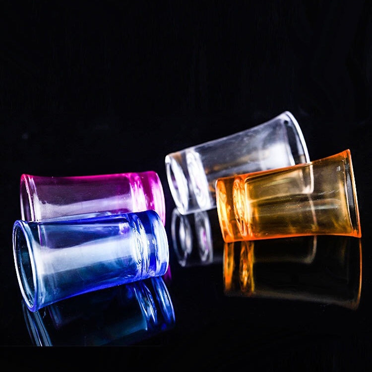 35ml Bar Party Acrylic Colorful Cup Mini Liquor Glass, Transparent, Yellow, Purple, Blue