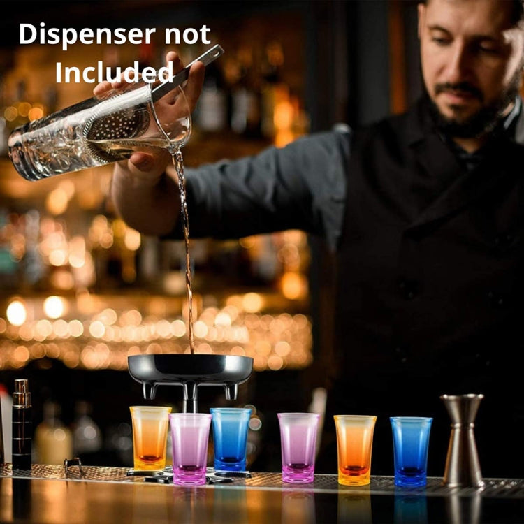 35ml Bar Party Acrylic Colorful Cup Mini Liquor Glass, Transparent, Yellow, Purple, Blue